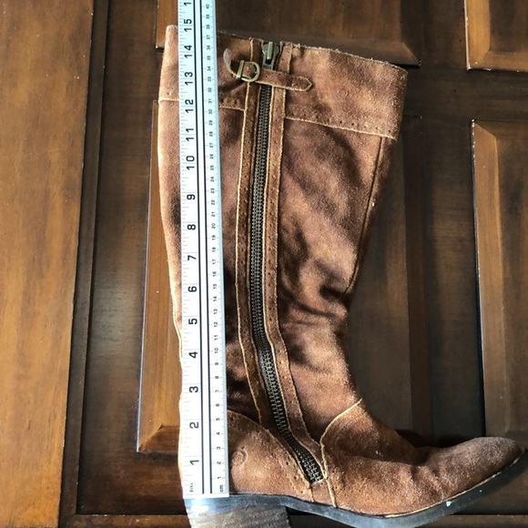 Women’s size 8 medium brown leather born zip up boots - Picture 12 of 12